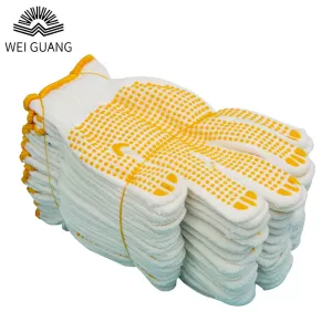 Labor Protective PVC Dot Knitted Gloves